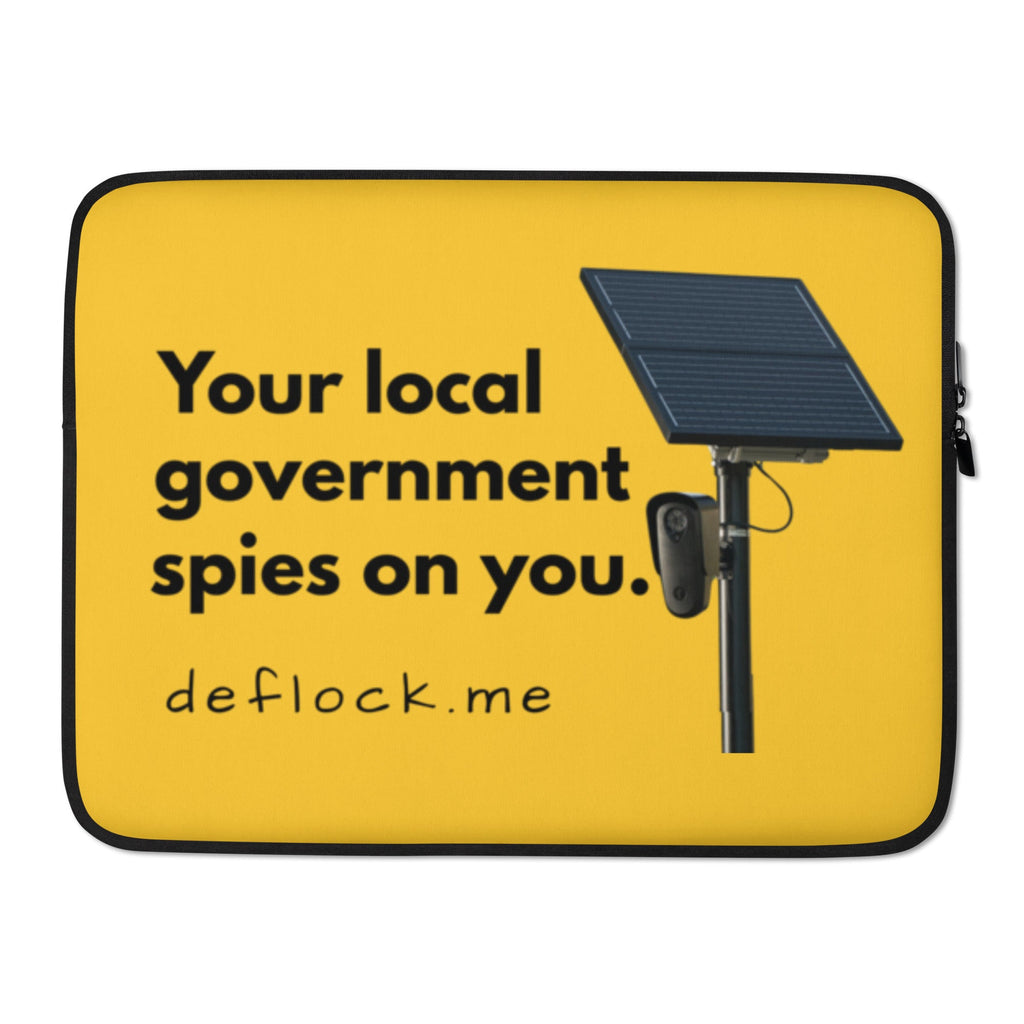 Your local government spies on you - deflock.me Laptop Sleeve