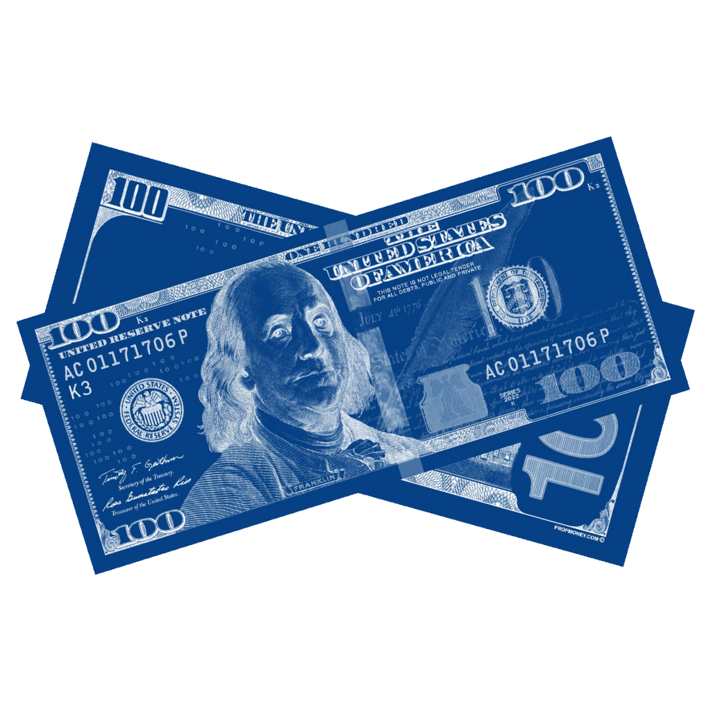 Los Angeles Blue Prop Money Bills