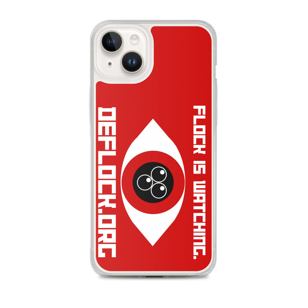 Flock is watching - deflock.me MagSafe® clear case for iPhone®