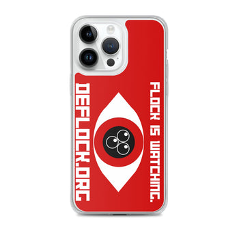 Flock is watching - deflock.me MagSafe® clear case for iPhone®