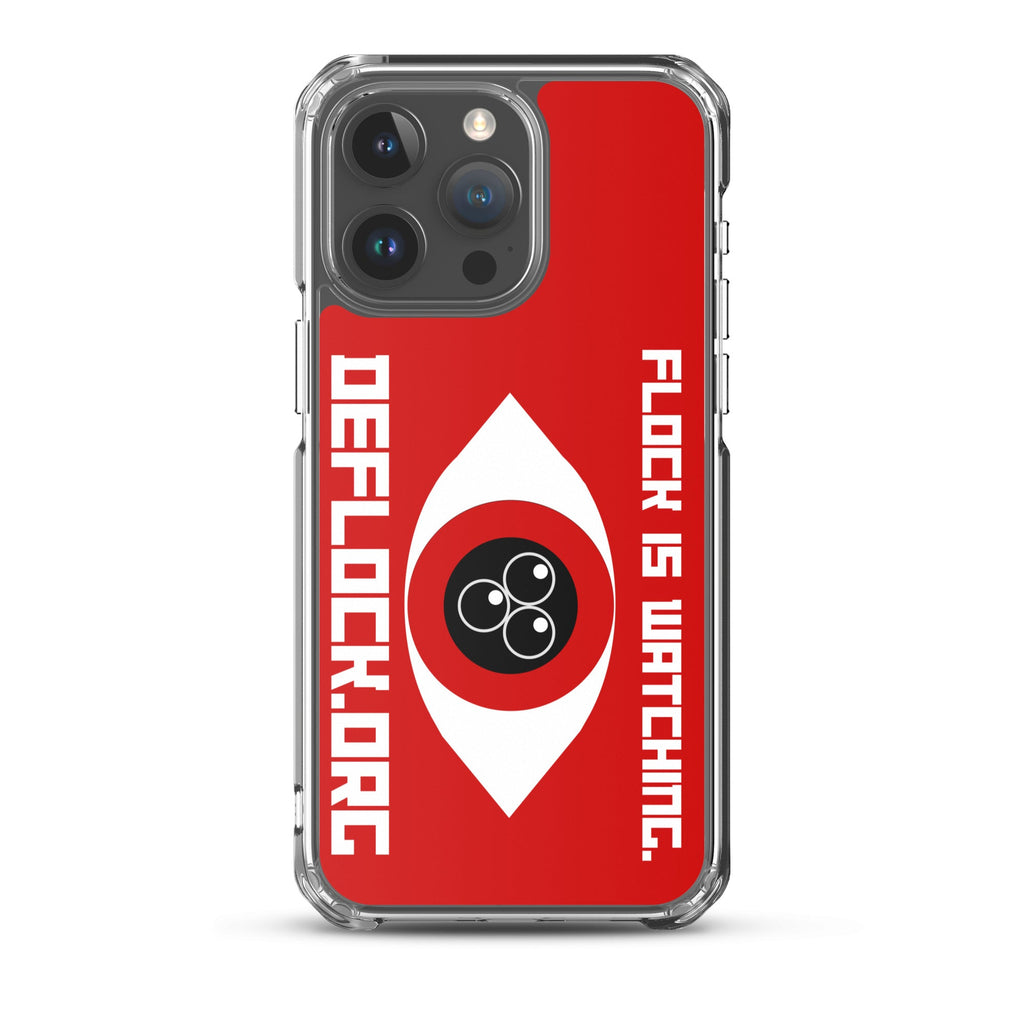 Flock is watching - deflock.me MagSafe® clear case for iPhone®