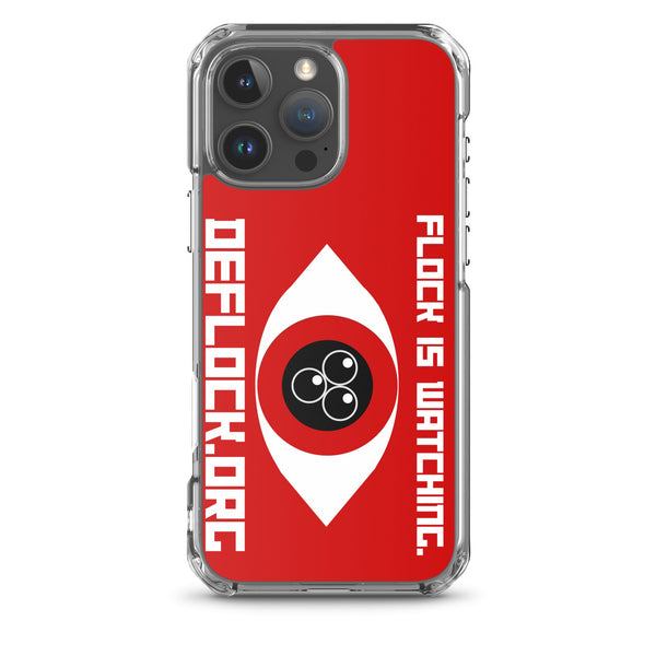 Flock is watching - deflock.me MagSafe® clear case for iPhone®