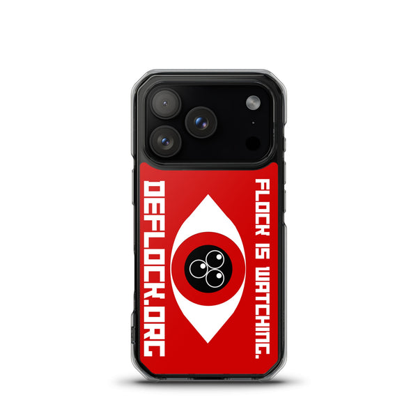 Flock is watching - deflock.me MagSafe® clear case for iPhone®