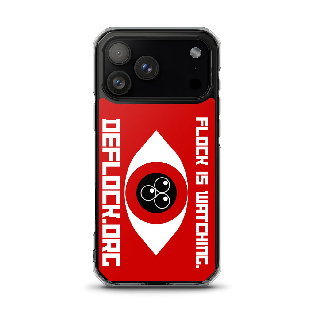 Flock is watching - deflock.me MagSafe® clear case for iPhone®