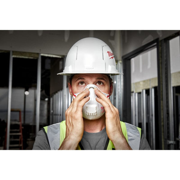 Milwaukee N95 Dust Protection Respirator with Gasket Valved White 1 pk