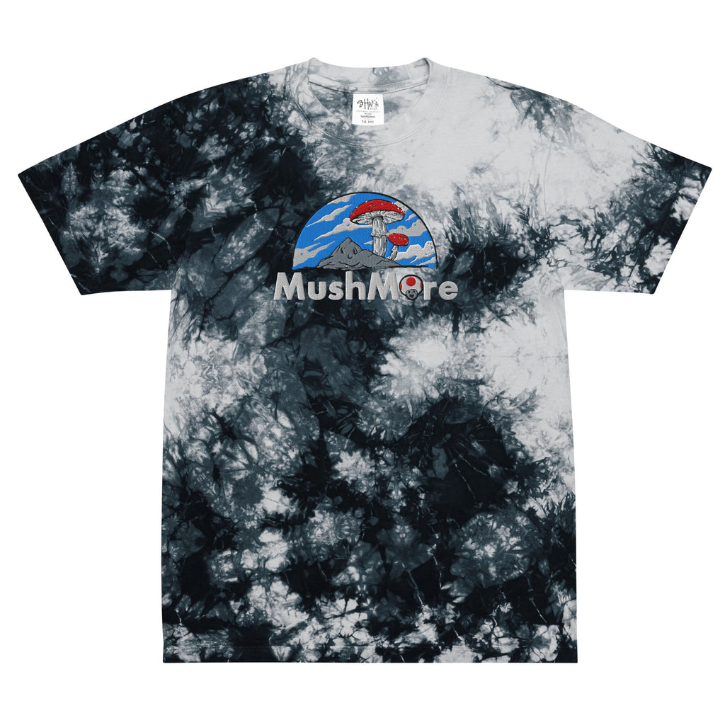Mushmore Embroidered Oversized tie-dye t-shirt