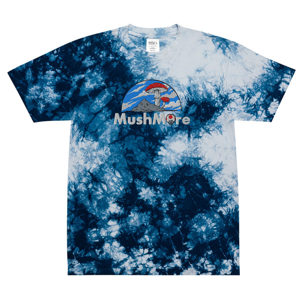 Mushmore Embroidered Oversized tie-dye t-shirt