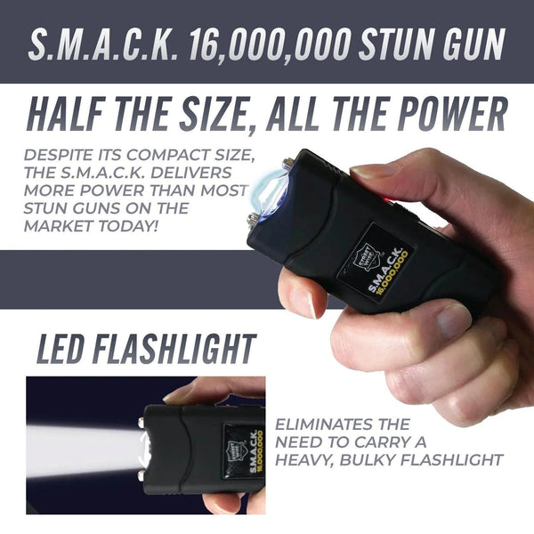 Pepper Spray and Stun Gun Self-Defense Keychain Set - Vibrant Pink