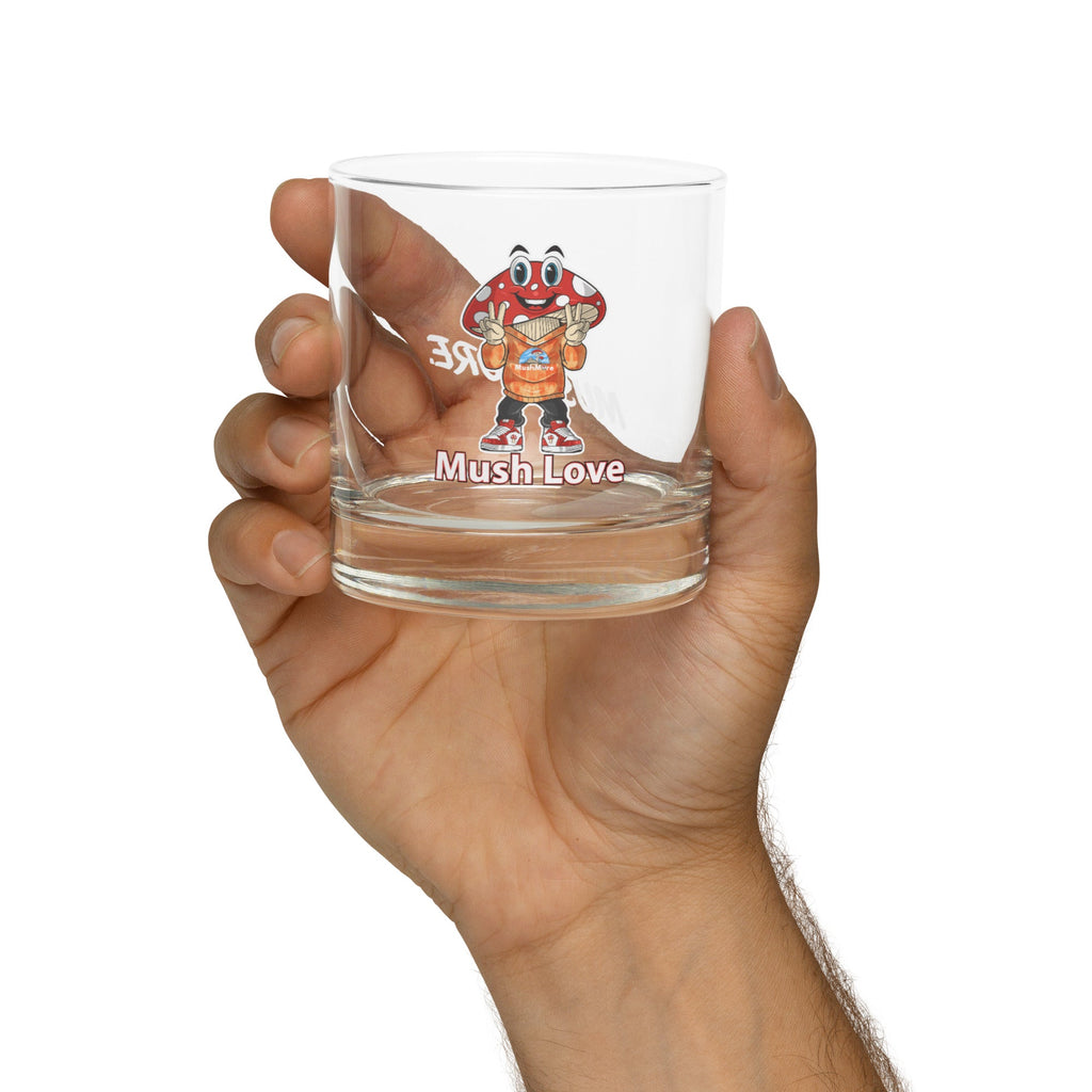 Mushmore Melvin Mushlove Rocks glass