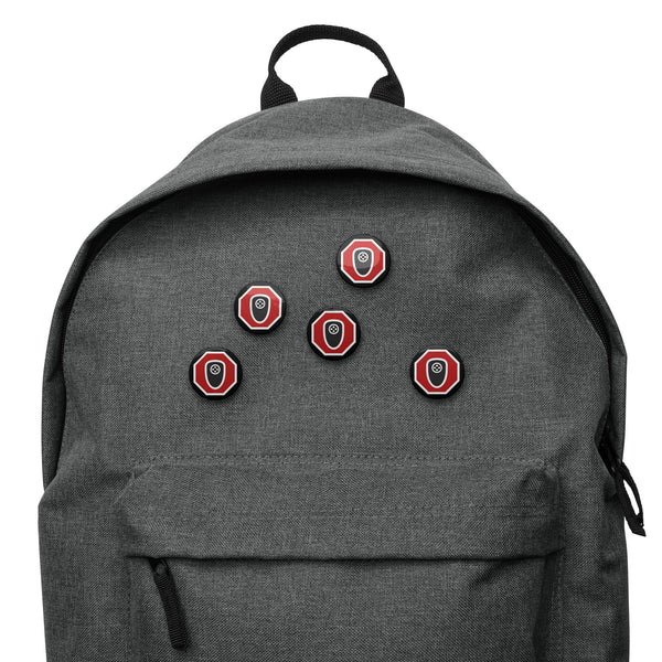 Stop Flock - deflock.me Set of pin buttons