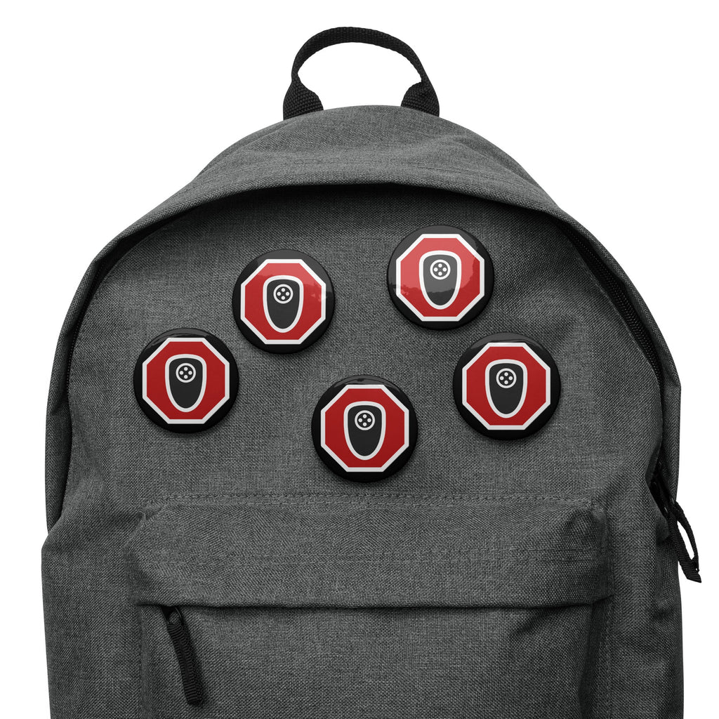 Stop Flock - deflock.me Set of pin buttons