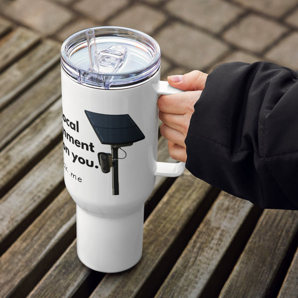 Your local government spies on you -  deflock.me Travel mug