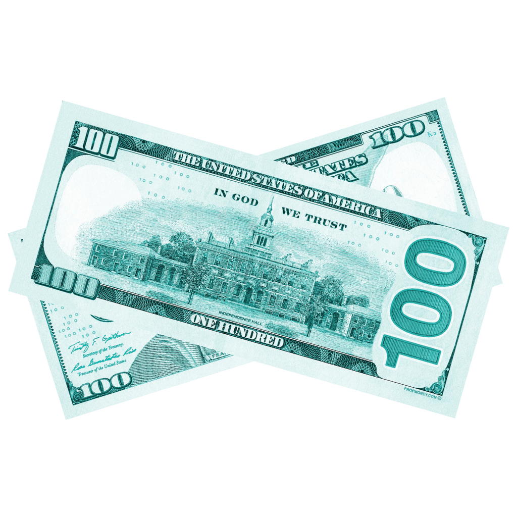 Turquoise Prop Money Bills