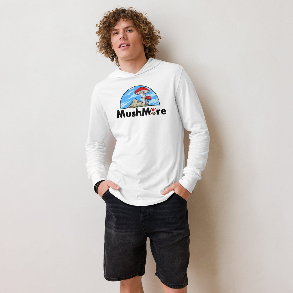 Mushmore Hooded long-sleeve tee