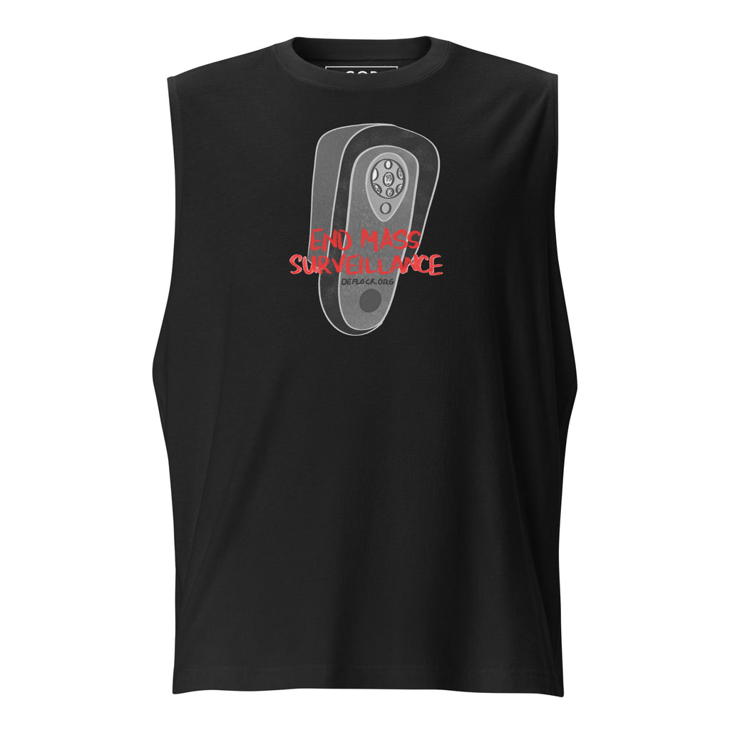 End Mass Surveillance - deflock.me Muscle Shirt