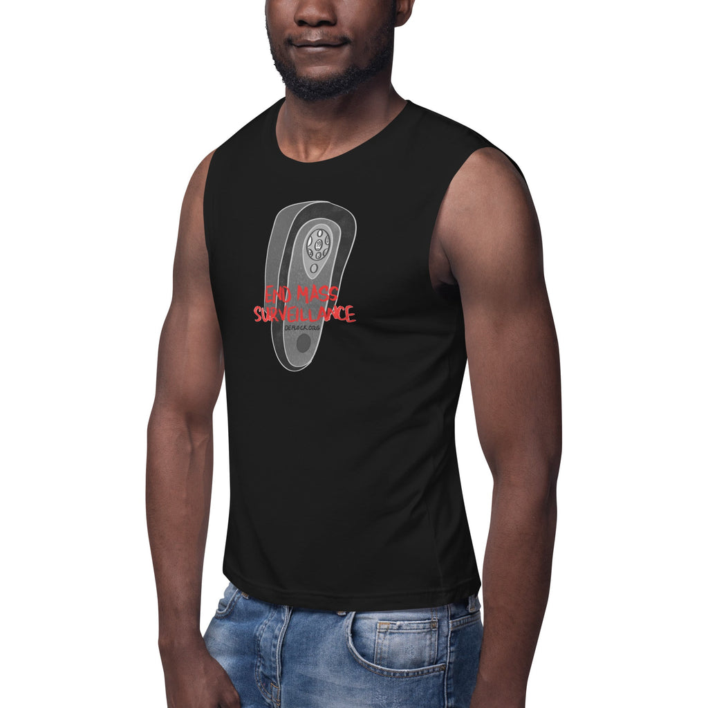 End Mass Surveillance - deflock.me Muscle Shirt