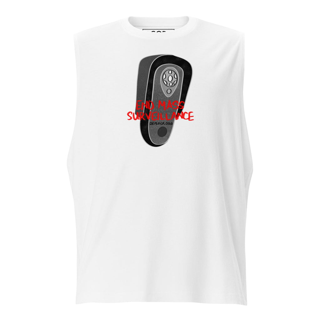 End Mass Surveillance - deflock.me Muscle Shirt