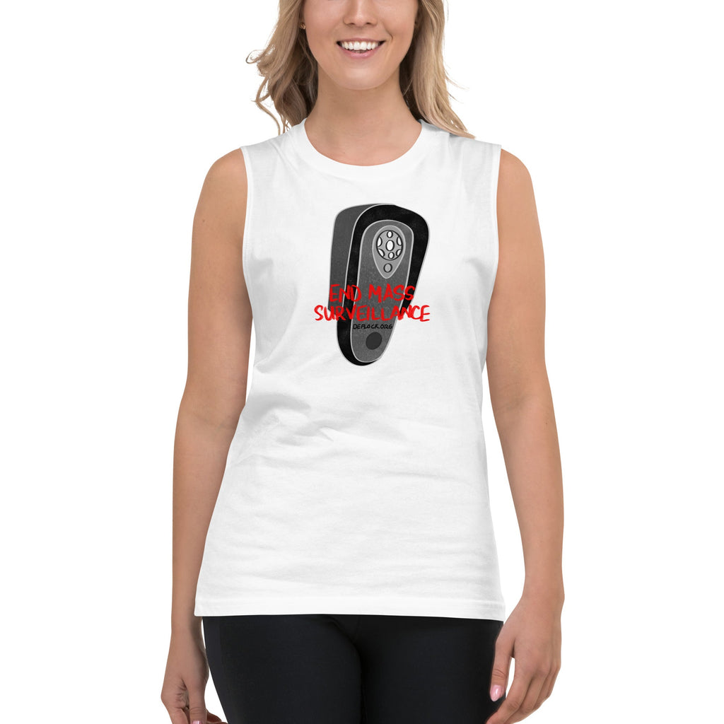End Mass Surveillance - deflock.me Muscle Shirt