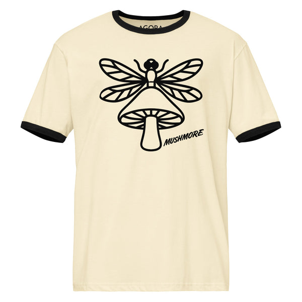 Mushmore Dragonfly Unisex ringer t-shirt