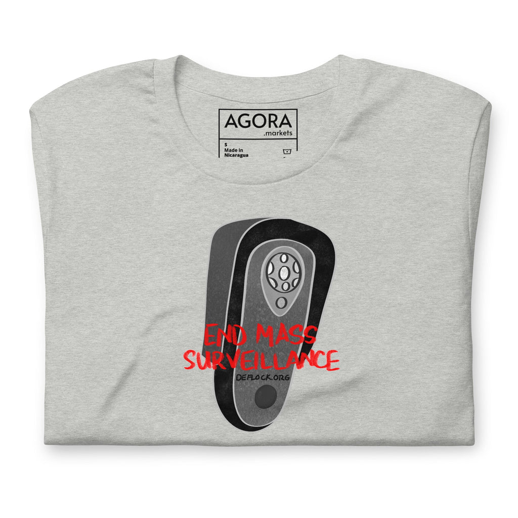 End Mass Surveillace - deflock.me Unisex t-shirt