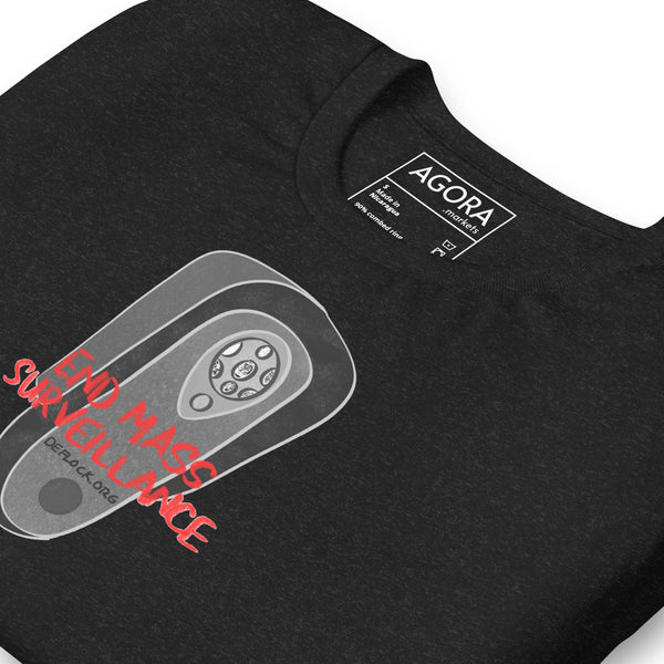 End Mass Surveillace - deflock.me Unisex t-shirt