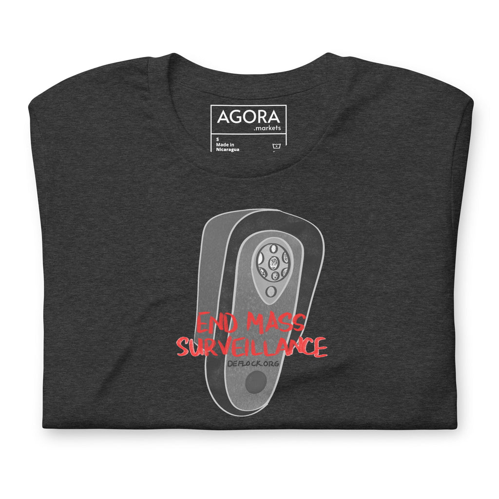 End Mass Surveillace - deflock.me Unisex t-shirt