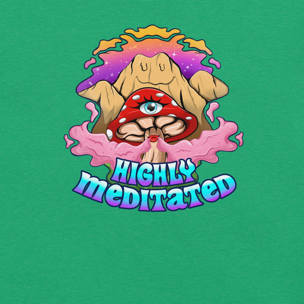 Mushmore Highly Meditated Unisex t-shirt