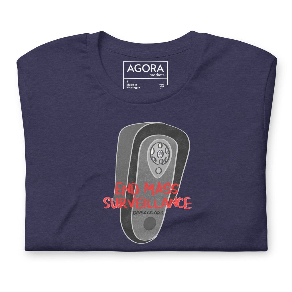 End Mass Surveillace - deflock.me Unisex t-shirt