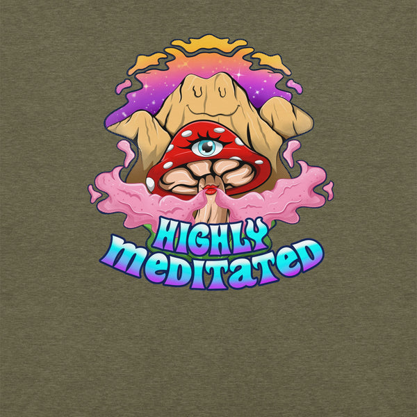Mushmore Highly Meditated Unisex t-shirt