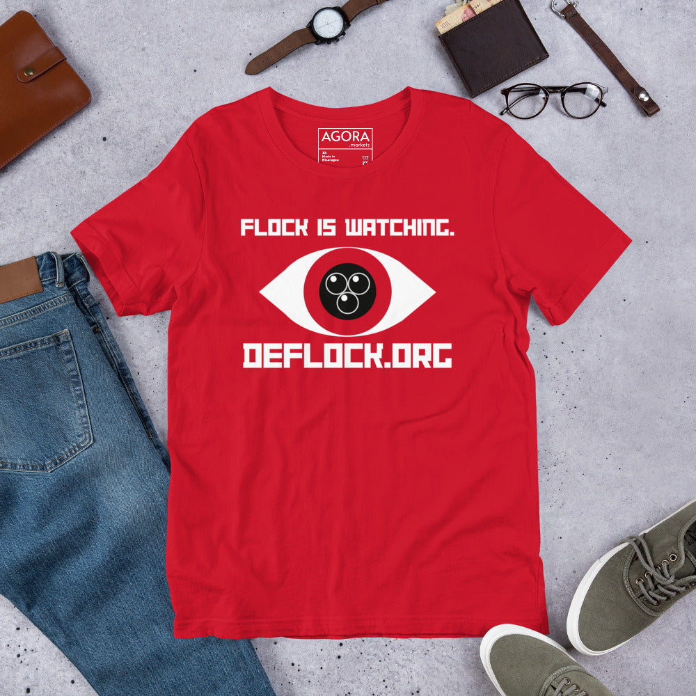 FLock is Watching - deflock.me Unisex t-shirt