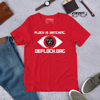 FLock is Watching - deflock.me Unisex t-shirt