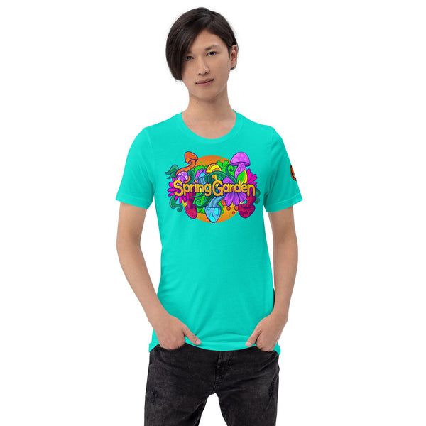 Mushmore Spring Garden Unisex t-shirt