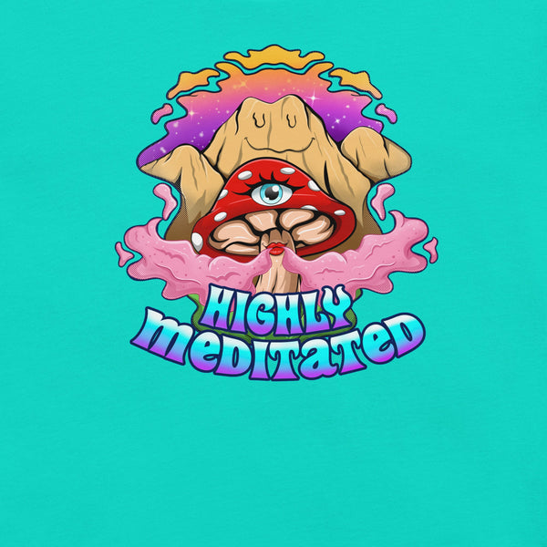 Mushmore Highly Meditated Unisex t-shirt