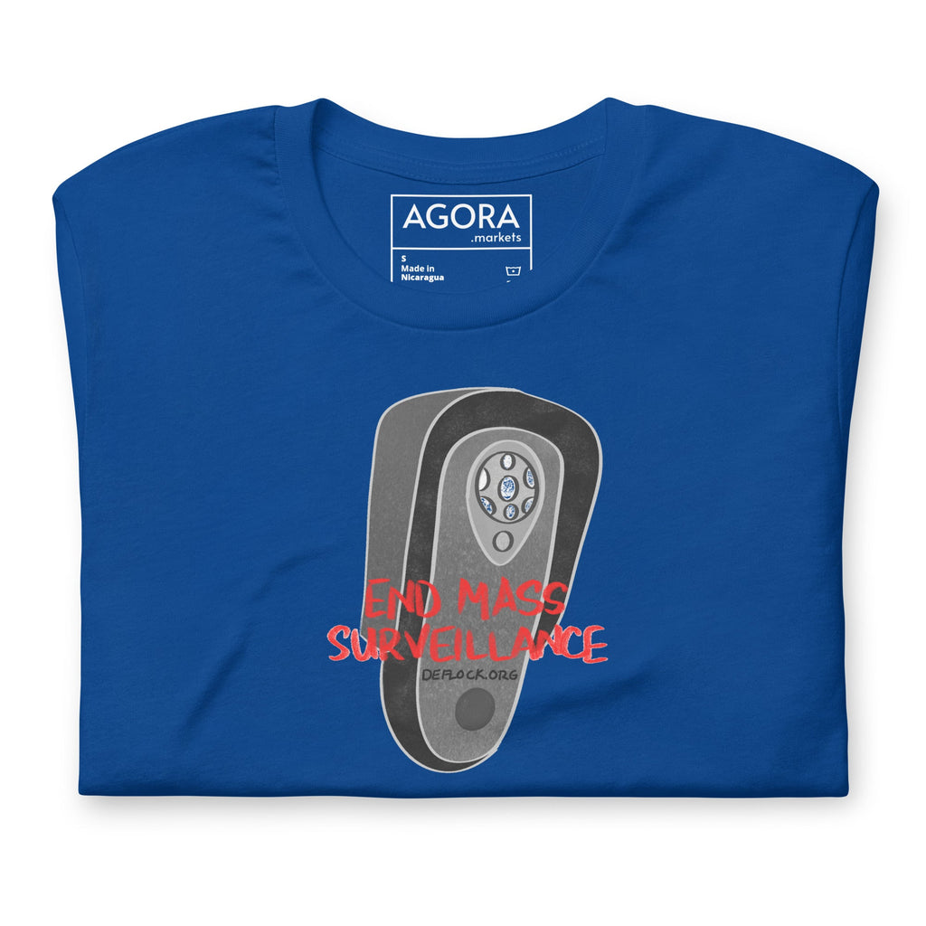 End Mass Surveillace - deflock.me Unisex t-shirt