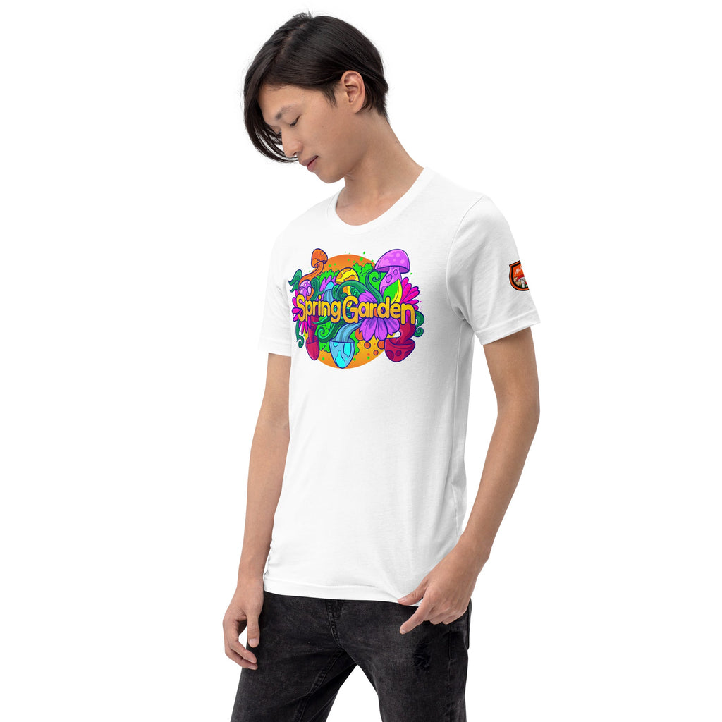 Mushmore Spring Garden Unisex t-shirt