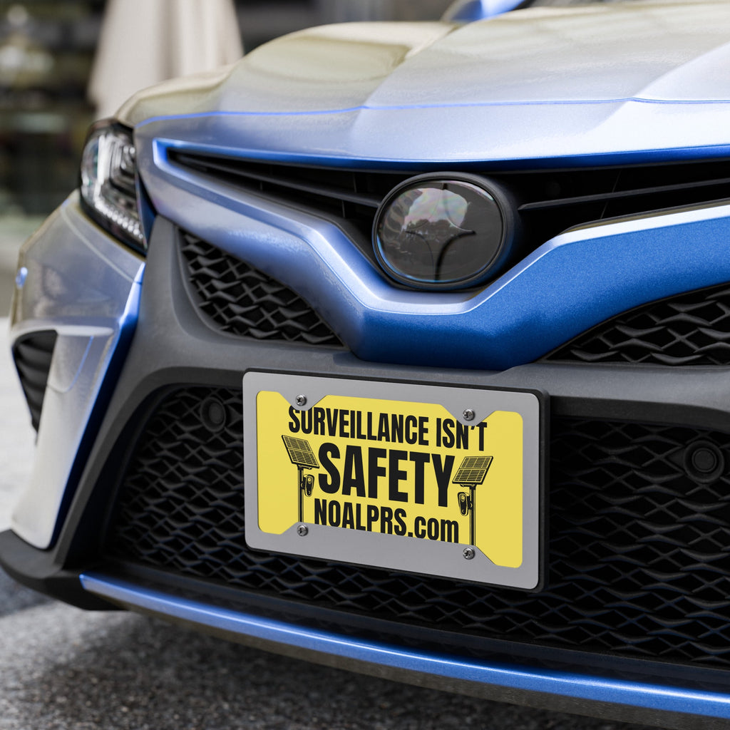 Surveillance isn't Safety - noalprs.com Vanity license plate