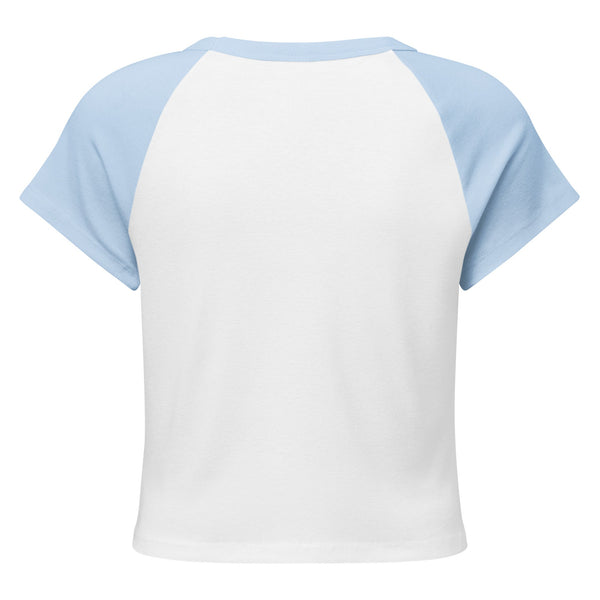 Mushmore Women’s micro rib raglan baby tee