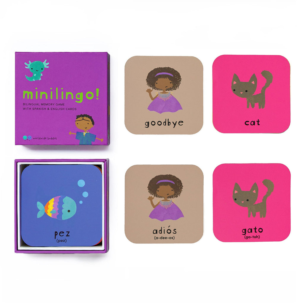 Minilingo, English/Spanish Flashcards by Worldwide Buddies