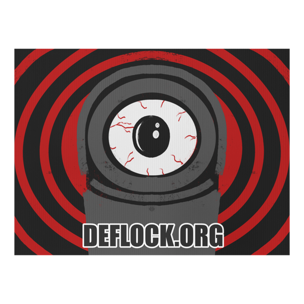 Deflock Spiral- deflock.me Yard sign
