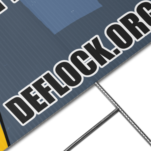 Your Day, Their Data -  deflock.me Yard sign