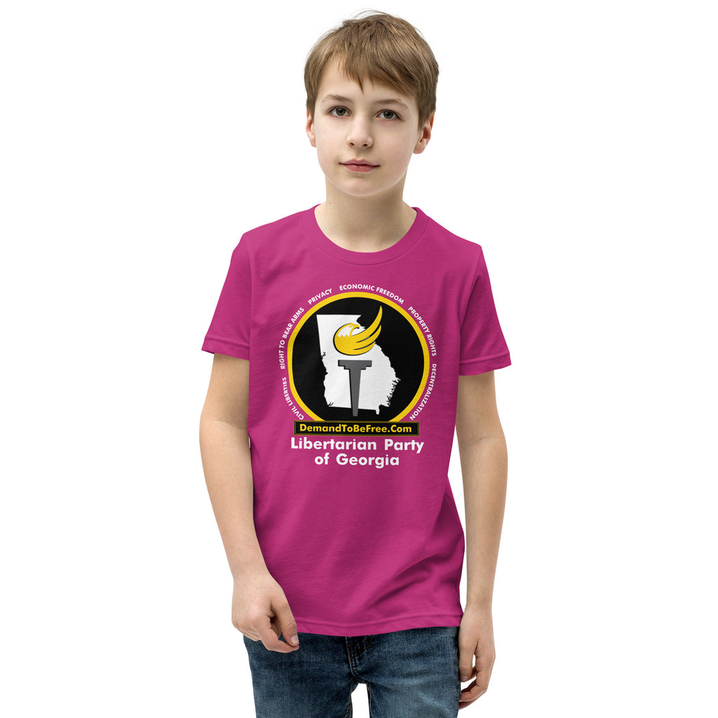 Libertarian Party of Georgia Youth Short Sleeve T-Shirt - Proud Libertarian - Libertarian Party of Georgia