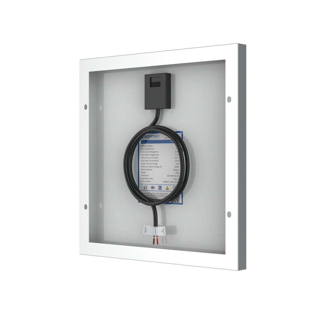 10 Watts Mono Solar Panel, 12V by ACOPOWER - Proud Libertarian - ACOPOWER