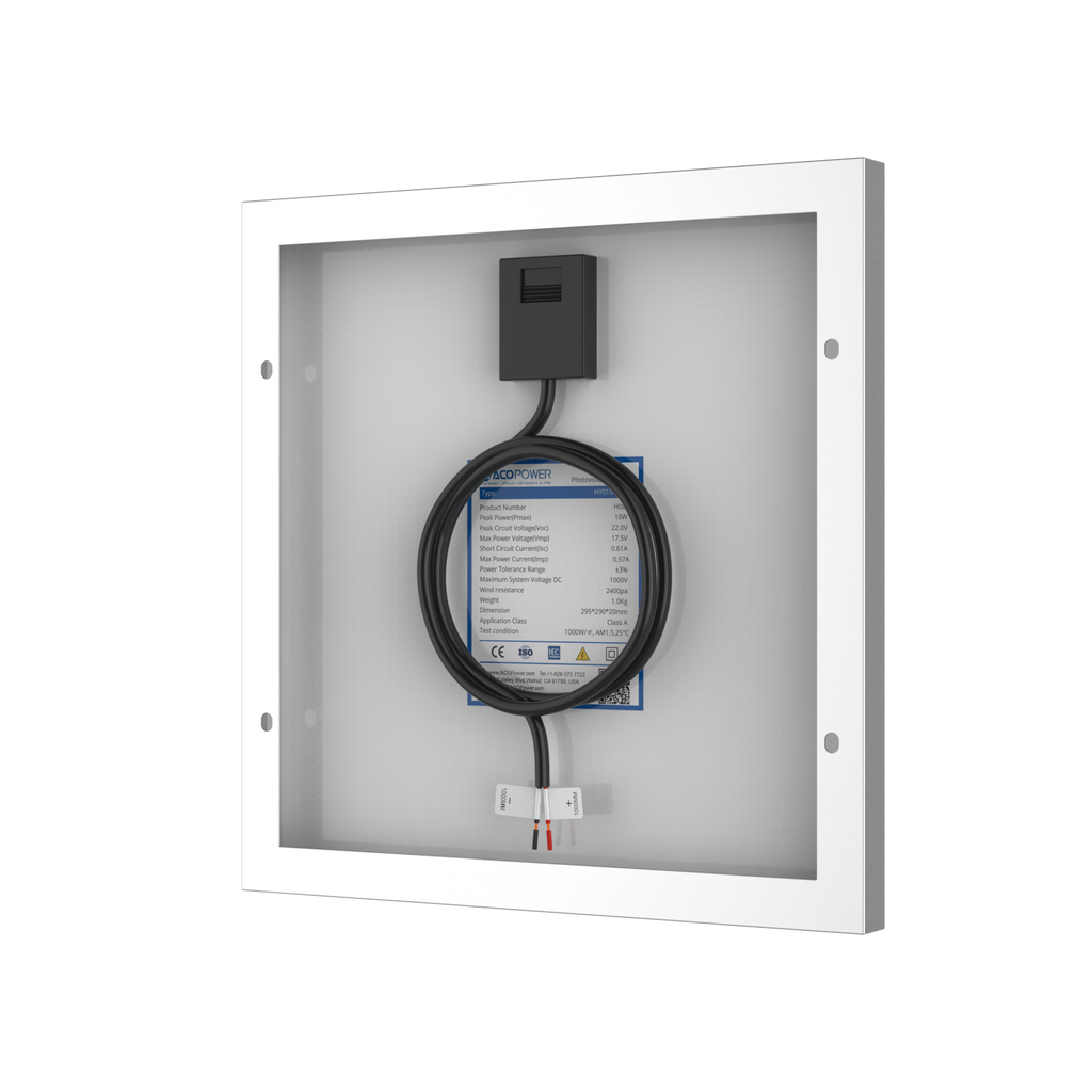 10 Watts Mono Solar Panel, 12V by ACOPOWER - Proud Libertarian - ACOPOWER