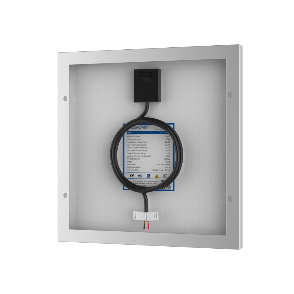 10 Watts Mono Solar Panel, 12V by ACOPOWER - Proud Libertarian - ACOPOWER