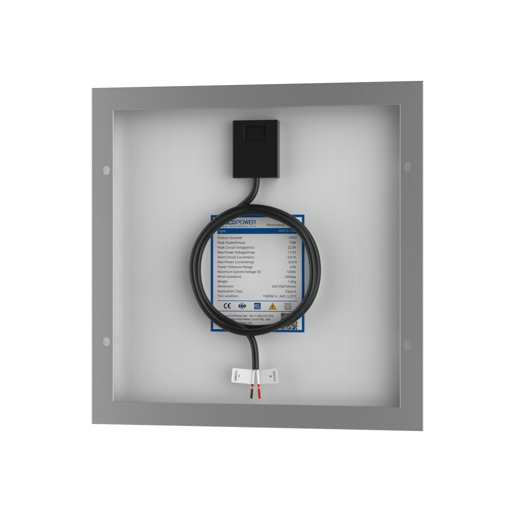 10 Watts Mono Solar Panel, 12V by ACOPOWER - Proud Libertarian - ACOPOWER