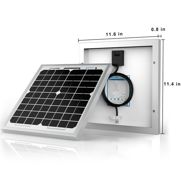 10 Watts Mono Solar Panel, 12V by ACOPOWER - Proud Libertarian - ACOPOWER