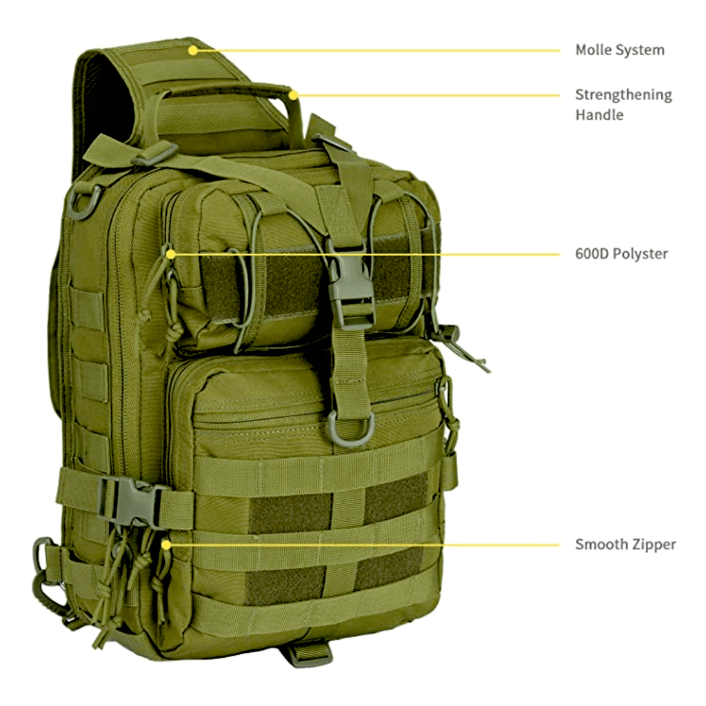 Tactical Military Medium Sling Range Bag by Jupiter Gear - Proud Libertarian - Jupiter Gear
