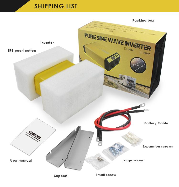 1500W Power Inverter 12VDC to 120VAC by ACOPOWER - Proud Libertarian - ACOPOWER