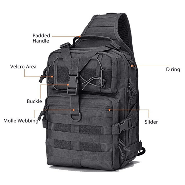 Tactical Military Medium Sling Range Bag by Jupiter Gear - Proud Libertarian - Jupiter Gear