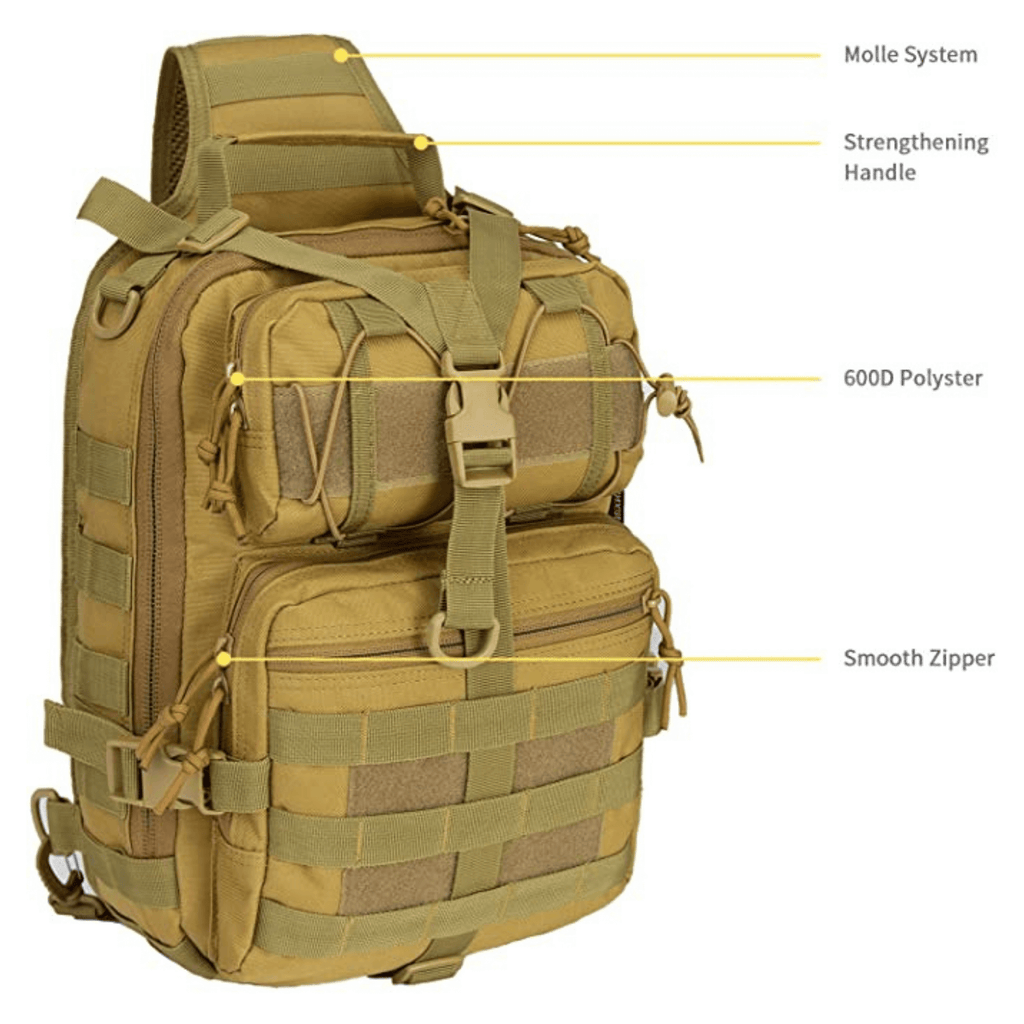 Tactical Military Medium Sling Range Bag by Jupiter Gear - Proud Libertarian - Jupiter Gear